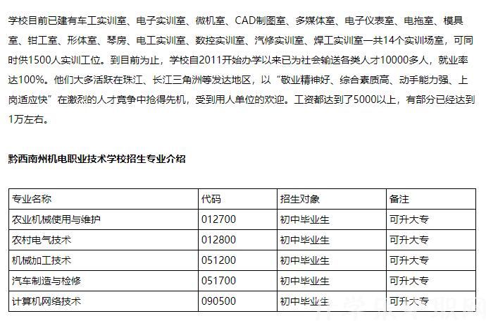 黔西南州机电职业技术学校